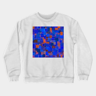 Random Shapes Abstract Pattern Crewneck Sweatshirt